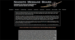 Desktop Screenshot of nihontomessageboard.com